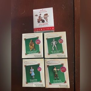 Wizard of Oz minature ornaments